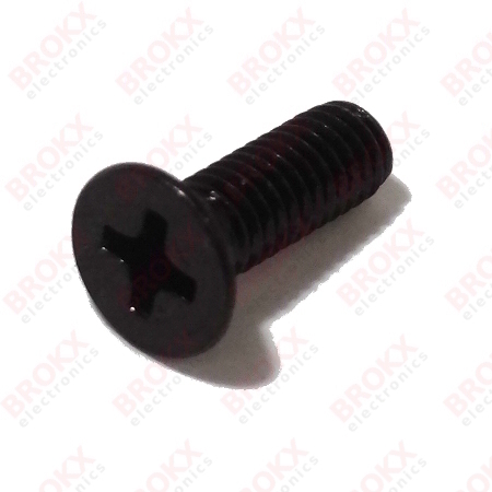 M4 x 12 Metal screw philips countersunk black