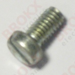 M4 x 10 Metal screw slotted galvanized
