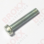 M5 x 25 Metal screw slotted galvanized