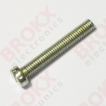 M6 x 40 Metal screw slotted galvanized - Click Image to Close