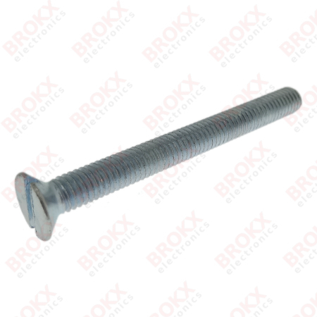 M6 x 60 Metal screw slotted countersunk galvanized