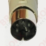 DIN plug 5 pins male 240º