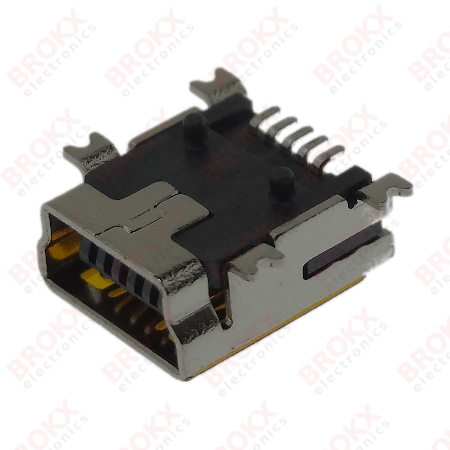 USB-B Mini PCB connector SMD - Click Image to Close