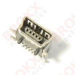 USB-B Mini PCB connector SMD - Click Image to Close