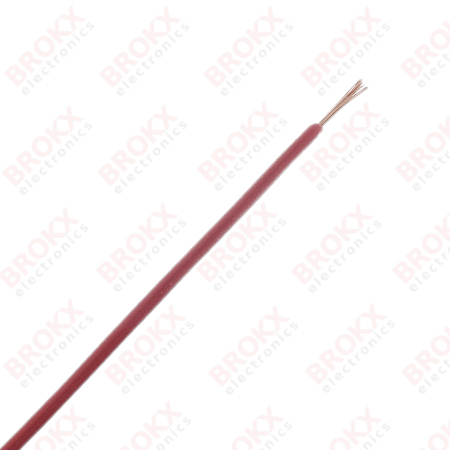 Mounting wire 0.5 mm² (Flexible) Red - Click Image to Close