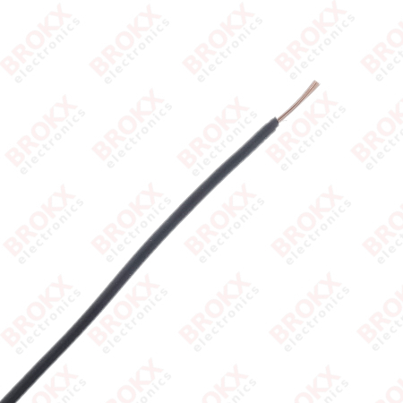 Mounting wire 0.5 mm² (Flexible) Black - Click Image to Close