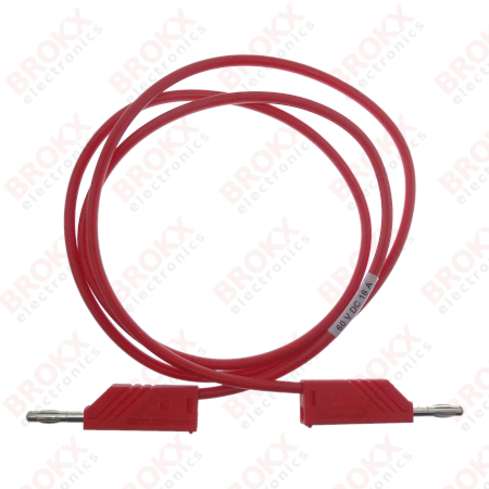 Test Lead Red 1 meter 4 mm banana - Click Image to Close