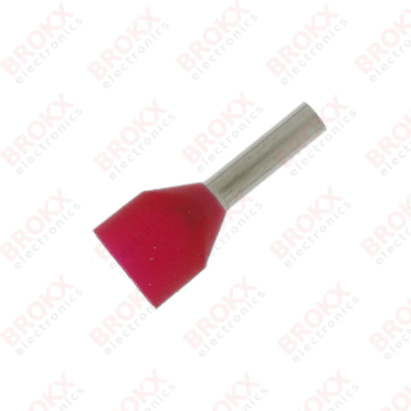 Bootlace ferrule 1 mm² Red (Twin) - Click Image to Close