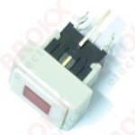 Push-button switch - DPDT (Red LED) - Click Image to Close