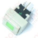 Push-button switch - DPDT (Green LED) - Click Image to Close