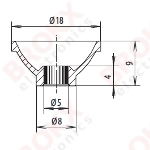 Reflector 5 mm LED - Klik op de afbeelding om het venster te sluiten