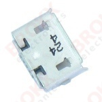 USB-B Micro printconnector SMD