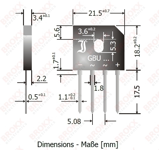 Bridge rectifier 280V 8A