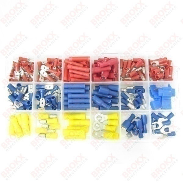 Assortiment geïsoleerde kabelschoenen 233-delig