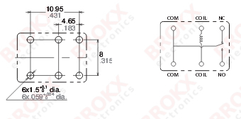 Single Change-over Contact (SPDT) - 12 VDC - Click Image to Close