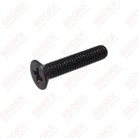 M4 x 20 Metal screw philips countersunk black