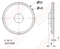 K50-FL 8 Ohm - Click Image to Close