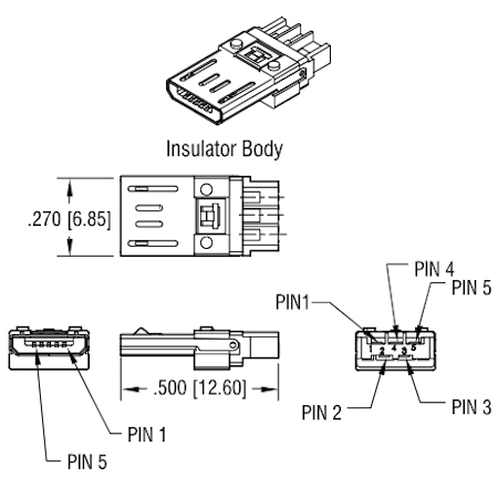 USB-B Micro plug - Klik op de afbeelding om het venster te sluiten