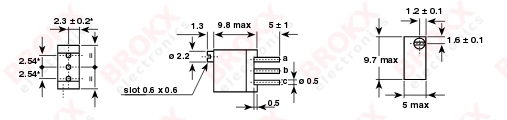 Trimmer 100 kΩ vertical 21 turns