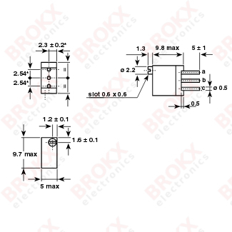 Trimmer 20 kΩ vertical 21 turns