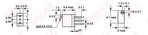 Trimmer 50 kΩ vertical 21 turns