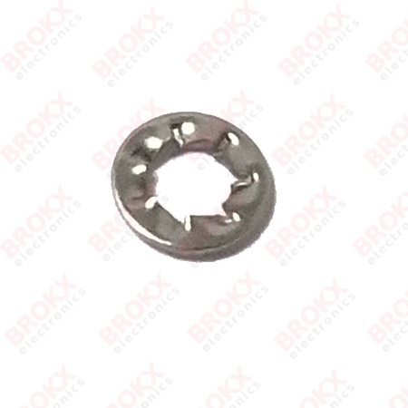 M2.5 Externally serrated washer stainless steel