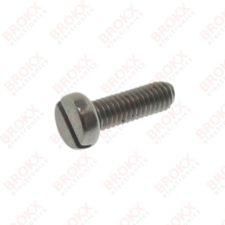 M2.5 x 8 Metal screw slotted stainless steel - Click Image to Close