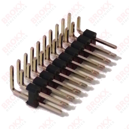 Header Pin Haaks - steek 2,54 mm - 2x10