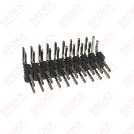 Header Pin Angled - pitch 2.54 mm - 2x10 - Click Image to Close