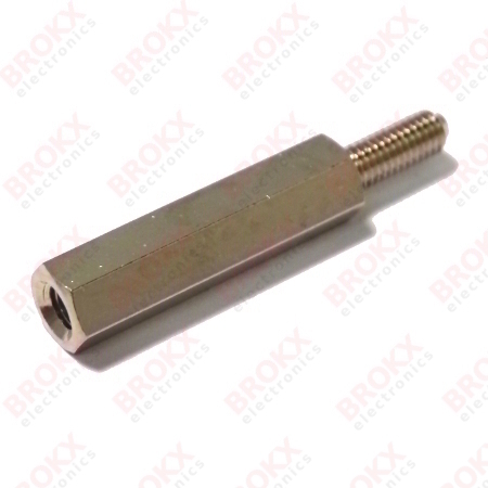 M3 Spacing Bushing 20 mm threaded - Click Image to Close