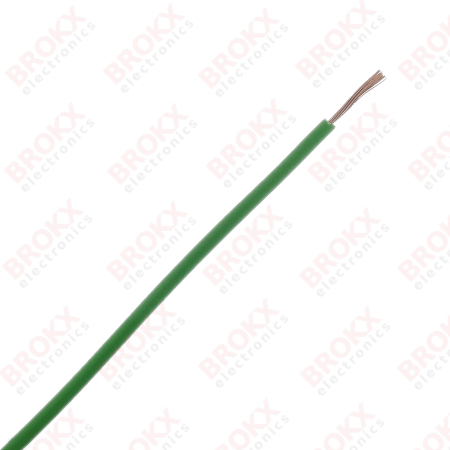 Mounting wire 0.5 mm² (Flexible) Green - Click Image to Close