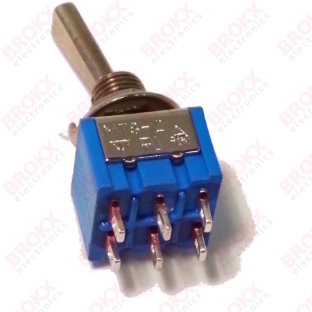 Toggle switch - ON-OFF-ON (DP3T) - Click Image to Close