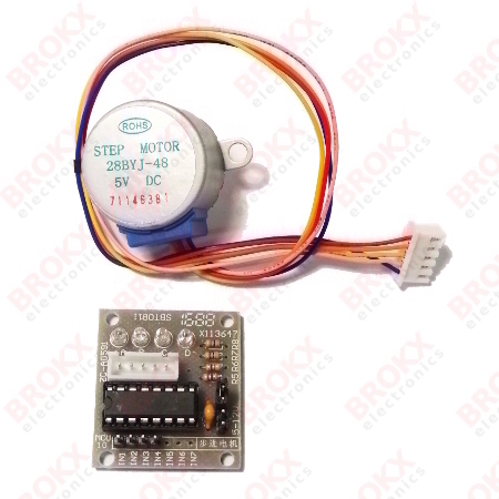 Stepper motor with ULN2003 board - Click Image to Close