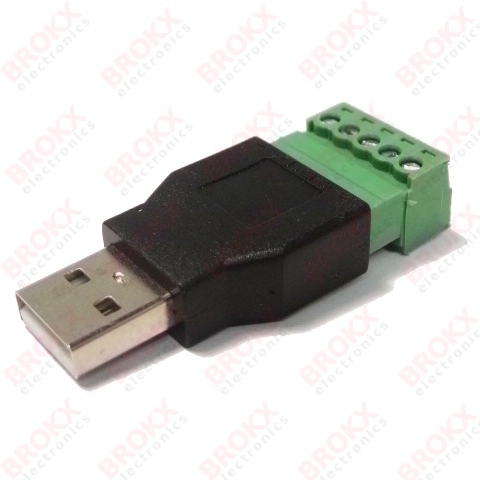 USB-A male schroefklem