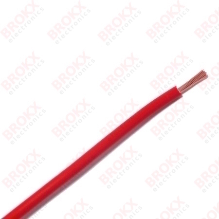 Stranded wire 2.5 mm² Red - Click Image to Close