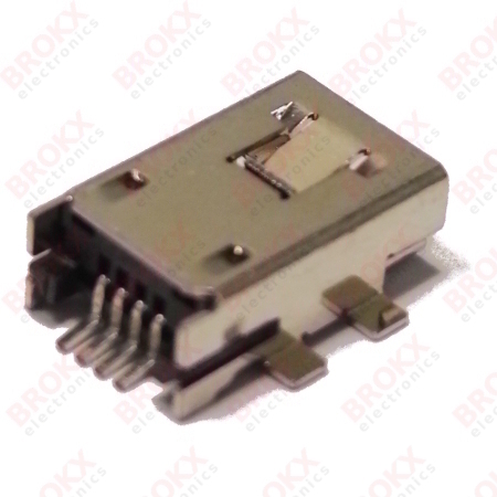USB-B Mini PCB connector SMD - Click Image to Close