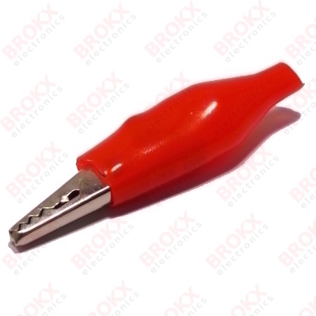 Krokodil clip rood 27 mm