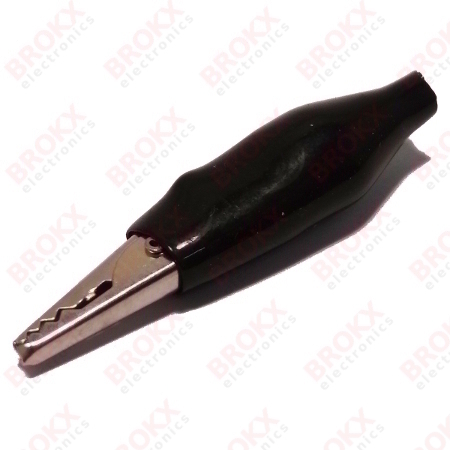 Krokodil clip zwart 27 mm