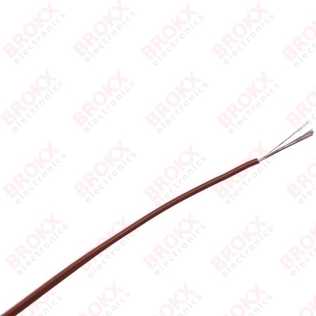 Mounting wire 0,14 mm² (Flexible) Brown - Click Image to Close