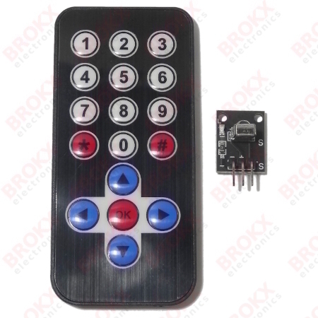 HX1838 IR Remote with Receiver - Click Image to Close