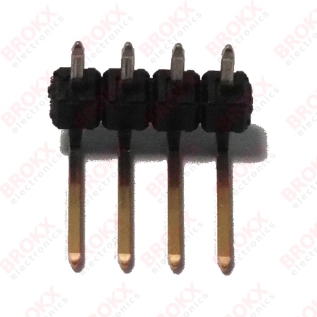 Header Pin Angled - pitch 2.54 mm - 1x4 - Click Image to Close