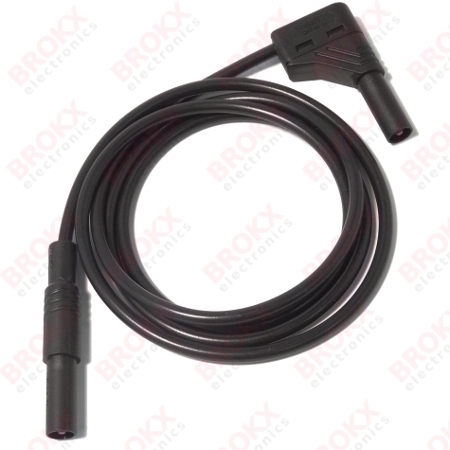 Test Lead Black 1 meter 4 mm banana CATIII - Click Image to Close