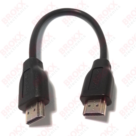 HDMI kabel verguld met ethernet 0,2 meter