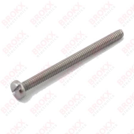 M2 x 25 Metal screw slotted stainless steel - Click Image to Close