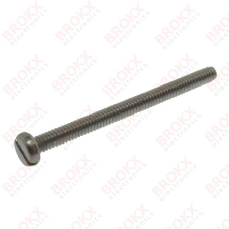 M2 x 25 Metal screw slotted stainless steel