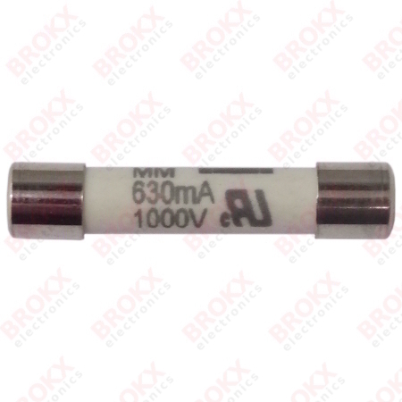 630 mA (F) 1000 V 6 x 32 mm snel