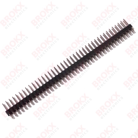 Header Pin Double - pitch 2.54 mm - 2x40 - Click Image to Close