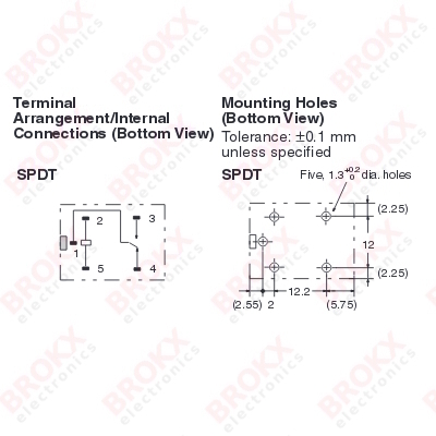 Single Change-over Contact (SPDT) - 5 VDC