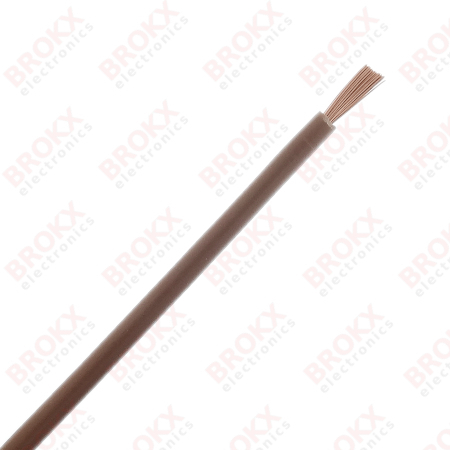 Stranded wire 2.5 mm² Brown - Click Image to Close