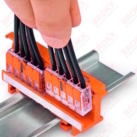 DIN rail mounting adapter 221 series - Click Image to Close
